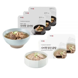 사미헌  갈비탕, 1kg, 3팩 + 맑은곰탕, 500g, 2팩