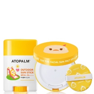 아토팜 톡톡 페이셜 선팩트+야외놀이 선스틱 2종세트