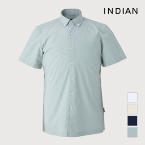 인디안 코튼 바이오워싱 솔리드 셔츠_MIVNSXM2481