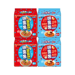 농심  배홍동 쫄쫄면8개 + 배홍동 비빔면8개