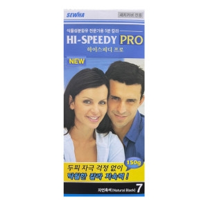 세화피앤씨 세화 하이스피디 프로 새치컬러 염색약 7호 자연흑색