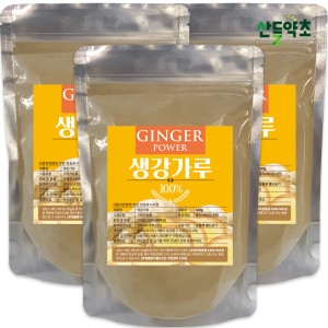 산들약초 생강가루 500gx3팩 총1.5kg 천연식품 프리미엄 대용량 생강분말 할인