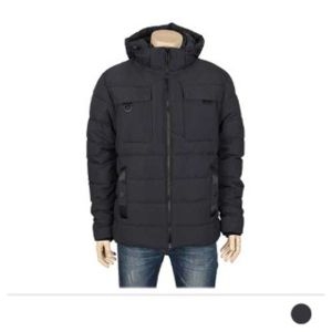 모노핏옴므 MJS20014 멘더 후드 웰론 패딩 점퍼 남성패딩점퍼