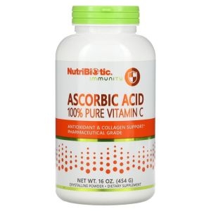 뉴트리바이오틱 아이허브 면역력 아스코르브산 100% 순수 비타민C 16 oz 454 g 빠른직구
