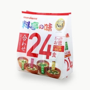 마루코메  료테이노 아지 24식 432g 일본 즉석 미소 된장국