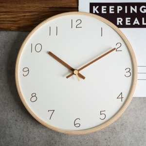 MJK  우드데코 무소음 인테리어 예쁜 벽시계