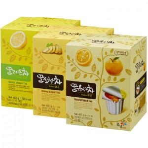 꽃샘식품  꽃샘 액상 캡슐차 꿀생강차 30g x 15개입 x 5박스