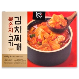 코스트코  김치도가 왕애밥상 묵은지 고기 김치찌개 2400g 600g 4개