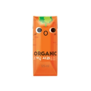 롯데칠성음료 오가닉 유기농 사과&당근 125ml