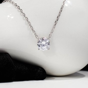 샤밍주얼리  5부 다이아 목걸이 랩 그로운 GIA 4프롱 헤븐