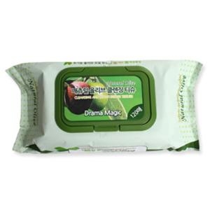 한가닉 드라마 매직 내츄럴 올리브 클렌징 티슈 120매