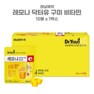 경남제약 레모나 비타민 젤리 레모나 닥터유 구미 43g x 10개입 비타민C젤리