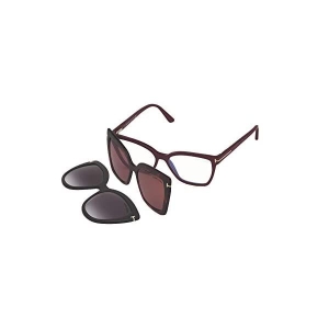 톰포드 클립온 안경 남녀 FT 5641B-C BLUE BLOCK Shiny Fuchsia Dark Havana