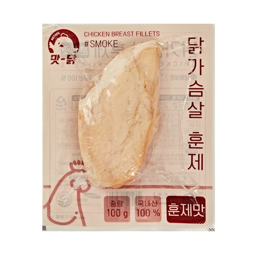 푸드원  냉동 훈제 닭가슴살 훈제맛 100g