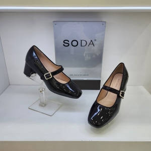 소다 여성 애나멜 5센치굽 메리제인 펌프스FLS325PB10