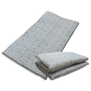 더크린  줄무늬 바닥요매트 3단 접이식 토퍼 싱글 1인용