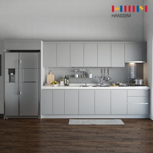 한샘  밀란100 모노그레이 ㄱ자 냉장고장형