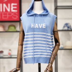 나인스텝 후드니트조끼 N23NW3128-1