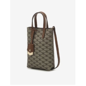 헤지스 그레이 시그니처 패턴 가죽 미니 마이크로백_HIWA3E897G2