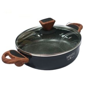 나리히라  인덕션 전골 냄비 샤브샤브 찌개 대리석 냄비 24cm