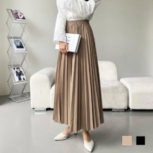 핫바 HB_포치 밴딩 플리츠 롱 스커트 SD-230436 14905602