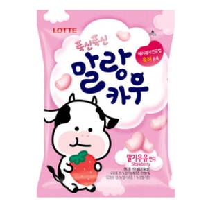 롯데  말랑카우 말랑카우 밀크 158g x 1개 대용량 사탕