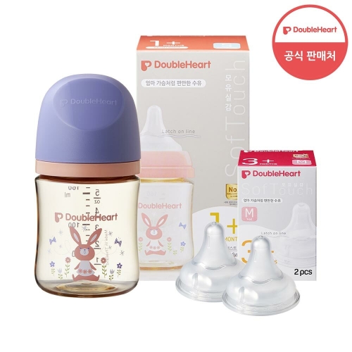 더블하트 모유실감 3세대 PPSU 디어프렌즈 160ml