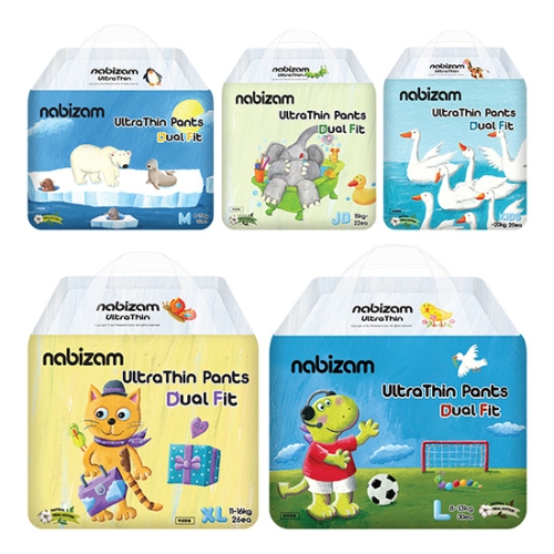 나비잠 울트라씬 듀얼핏 팬티형 주니어형-공용