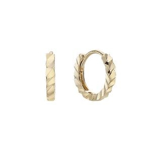 미니골드  트위스트컷팅 링귀걸이 10mm  ECPM4052