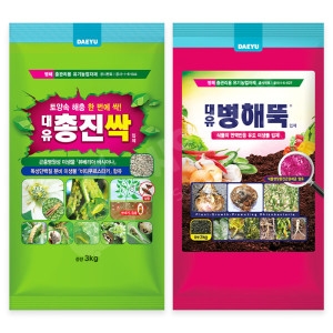 대유  충진싹3kg +병해뚝3kg 토양살충제 진딧물제거 미생물입제 병해충 유기농업자재