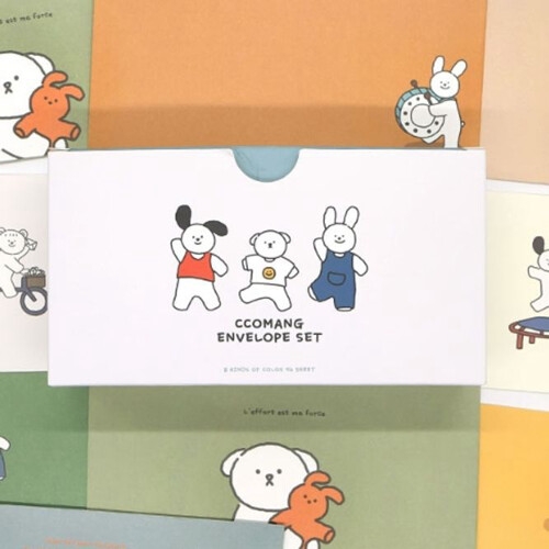 핑크풋  편지 봉투 세트 용돈 봉투 기프트 카드 랜덤 O