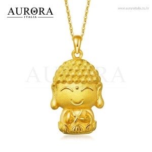 AURORA ITALIA 불교 부처님 24K컬러 3D 목걸이 BUDD-2026