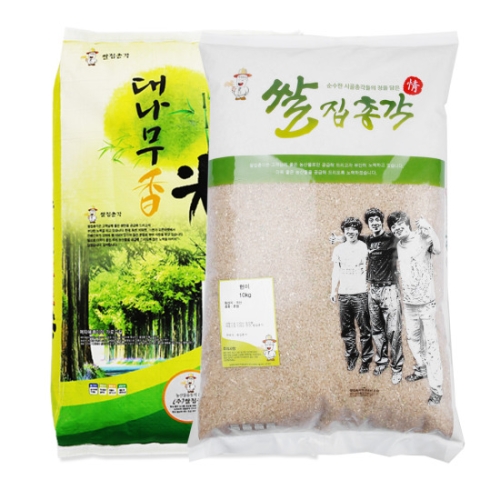 쌀집총각  대나무향미 백미 10kg + 현미 10kg [1개]