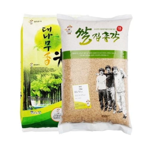 쌀집총각 대나무향미 백미 10kg + 귀리 10kg[1개]