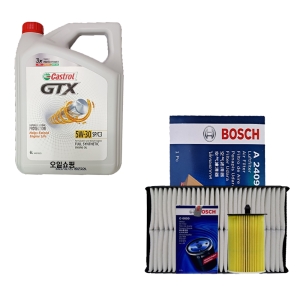 캐스트롤  GTX SP/C3 5W30 6L + 보쉬필터 더뉴k7(VG) 3.0 LPI