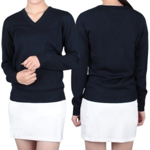 제이린드버그 jlindberg Amaya Knitted Sweater GWKW06938-6855 여성 아마야 브이넥 골프 니트