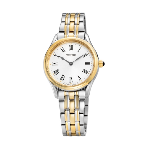 세이코 여성시계 Quartz White Dial Twotone Ladies Watch SWR070P1 관세포함