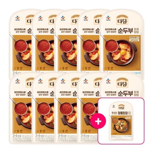 CJ제일제당 씨제이제일제당 CJ 다담 순두부찌개 양념 140g