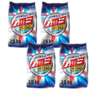 스파크드럼 2.5kg리필 4개 찬물 드럼전용 2.5kg