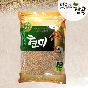 현대농산 맛있는잡곡 현미 3kg[1개]