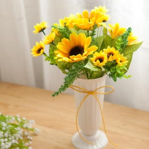 플라워트리 샤니 해바라기 성묘 화분 set 35cmR 조화 화병 FAGAFT