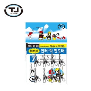 TJ  코리아 인터락 쌍핀도래 양핀 쭈꾸미 낚시 채비 주꾸미