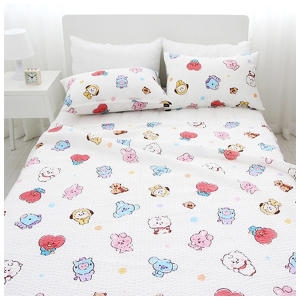 BT21 베이비스케치 뱀부리플홑이불