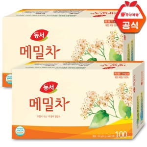 동서식품  메밀차 100티백 + 현미녹차 100티백