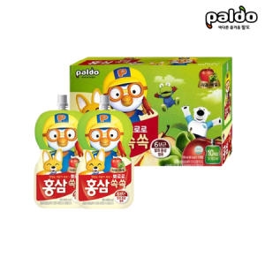 건강마을 팔도 뽀로로 홍삼쏙쏙 사과매실 100ml 40포