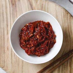 동화푸드  오마니젓갈 오징어비빔젓갈 200g