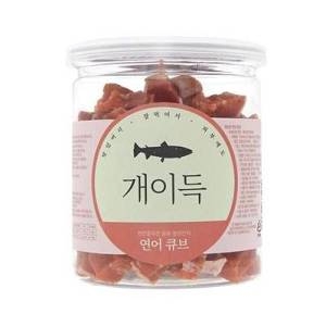 더케이펫 개이득 연어 큐브 200g