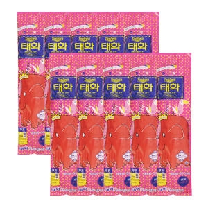태화  고무장갑 뉴특대 10P 적색