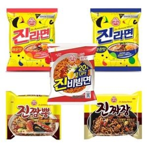 오뚜기 라면 진시리즈 5종세트 20봉 진라면 진비빔면