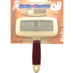 헬로도기 애견 빗   팁 슬리커브러쉬